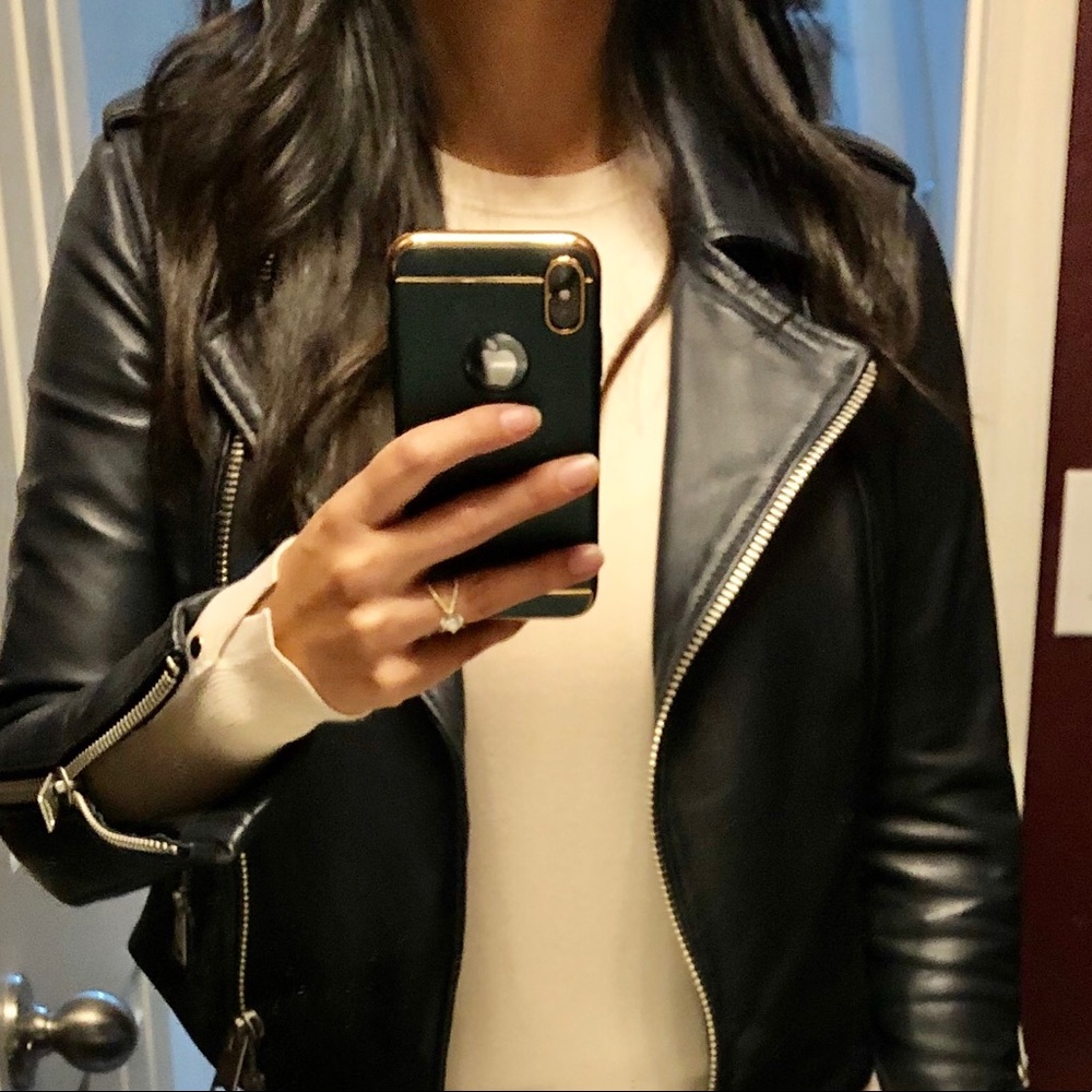 All Saints Coniston Leather Biker Jacket